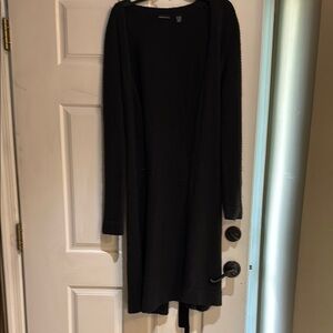 Moda International Black Belted Cardigan Size M
